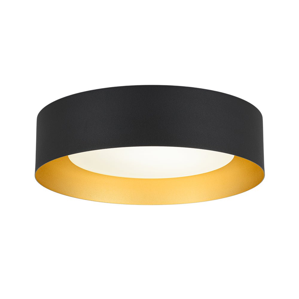 Plafonnier Tambour LED avec Laité Verre Abat-Jour pour Salle de Bain