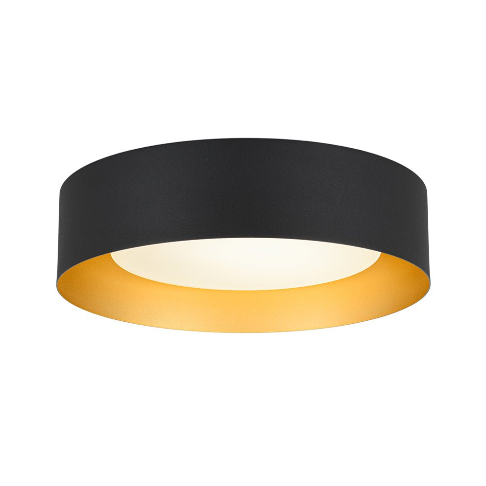 Plafonnier Tambour LED avec Laité Verre Abat-Jour pour Salle de Bain