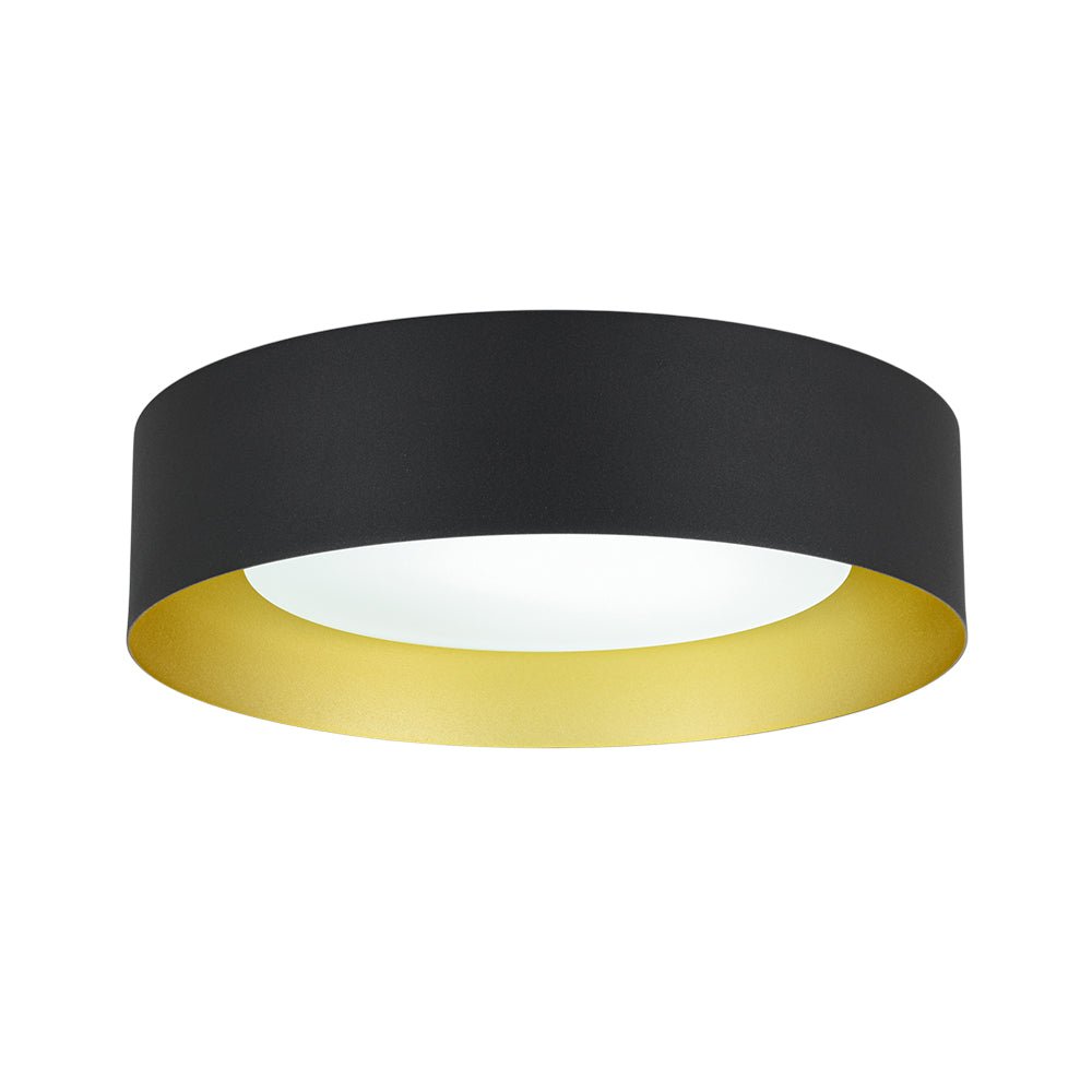 Plafonnier Tambour LED avec Laité Verre Abat-Jour pour Salle de Bain