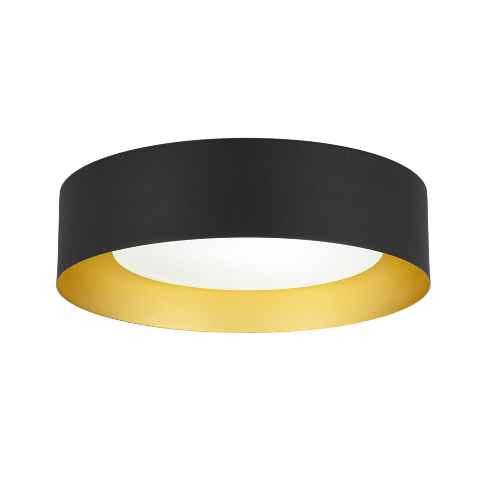 Plafonnier Tambour LED avec Laité Verre Abat-Jour pour Salle de Bain