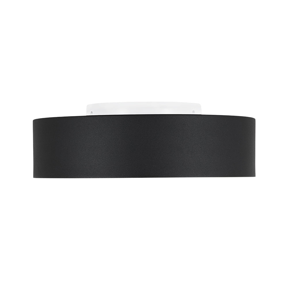 Plafonnier Tambour LED avec Laité Verre Abat-Jour pour Salle de Bain