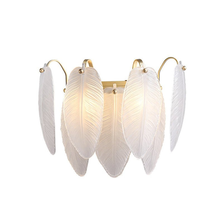 Applique Murale Chambre Plume en Verre