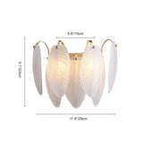 Applique Murale Chambre Plume en Verre