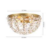 Plafonnier Salle de Bain Bol en Cristal 42 cm