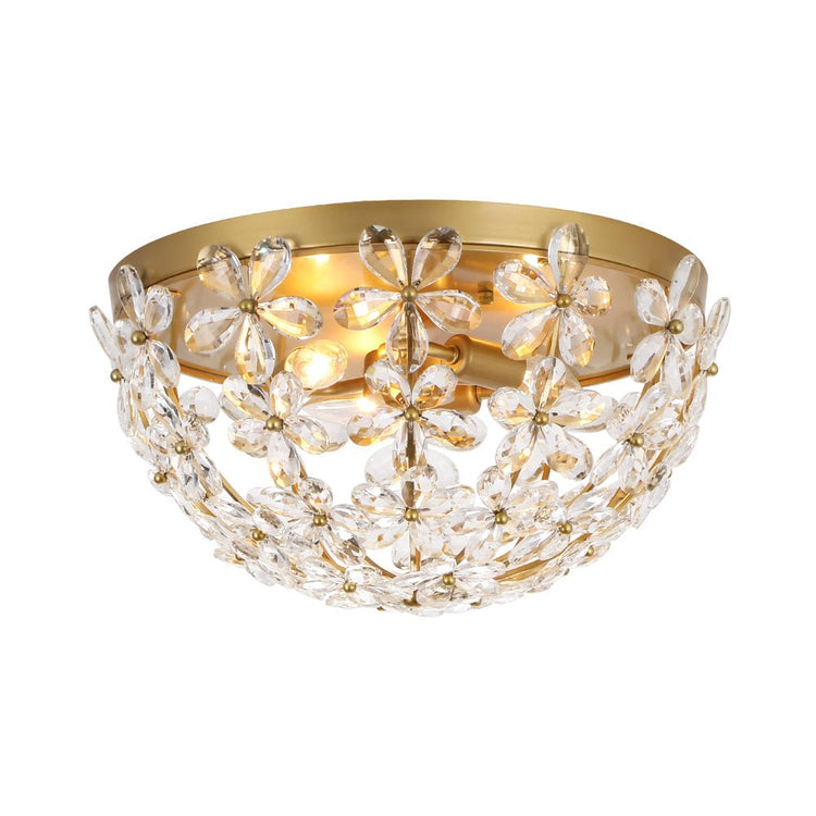 Plafonnier Salle de Bain Bol en Cristal 42 cm