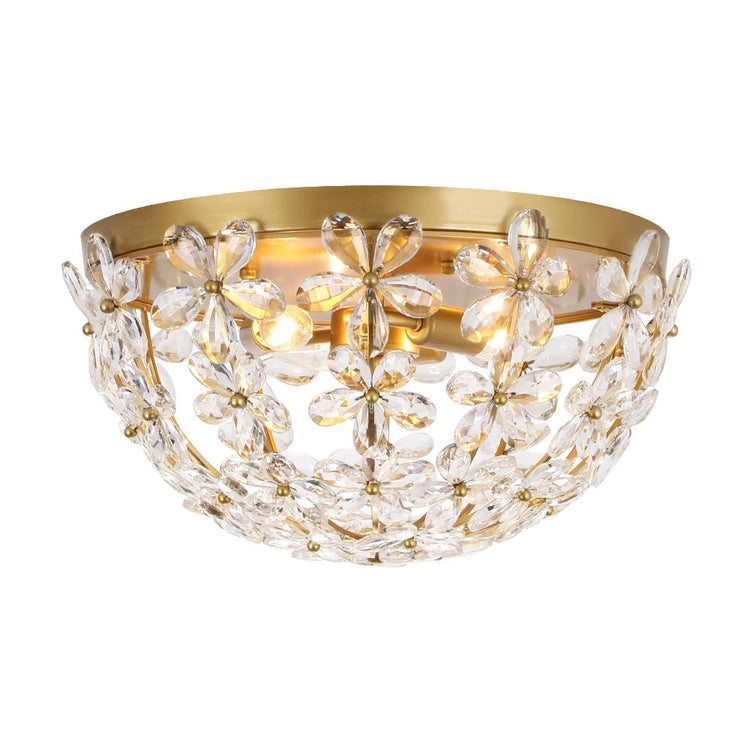 Plafonnier Salle de Bain Bol en Cristal 42 cm