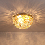 Plafonnier Salle de Bain Bol en Cristal 42 cm