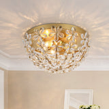 Plafonnier Salle de Bain Bol en Cristal 42 cm