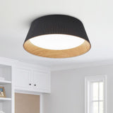 Plafonnier Salon en Bois 45 cm