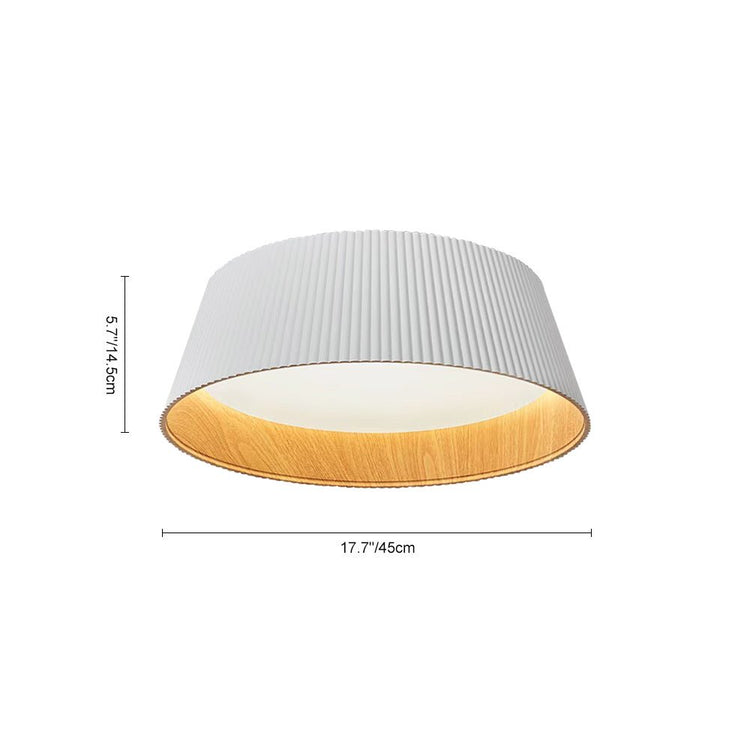Plafonnier Salon en Bois 45 cm
