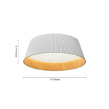 Plafonnier Salon en Bois 45 cm