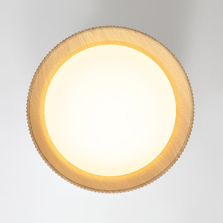 Plafonnier Salon en Bois 45 cm