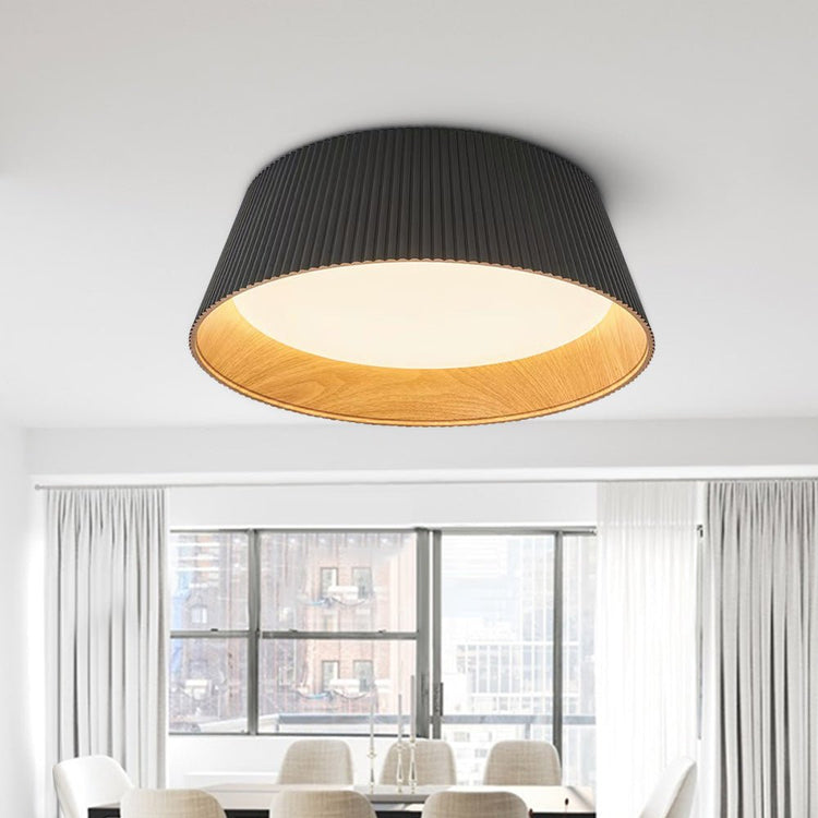 Plafonnier Salon en Bois 45 cm