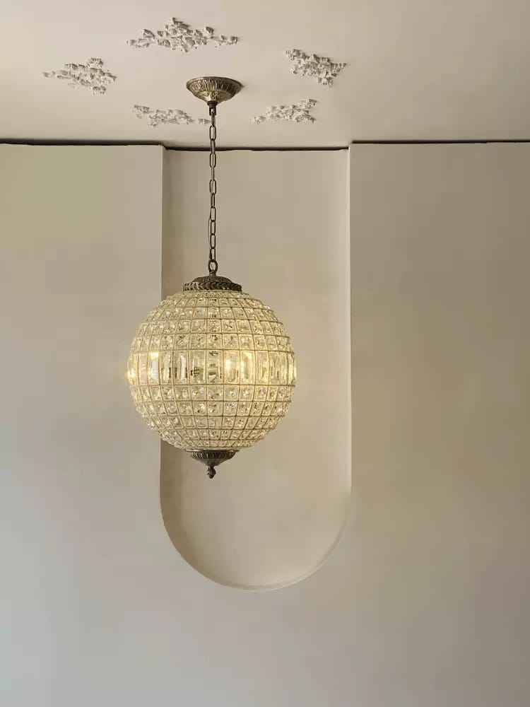 Lustre Cristal Moderne Français Sphère