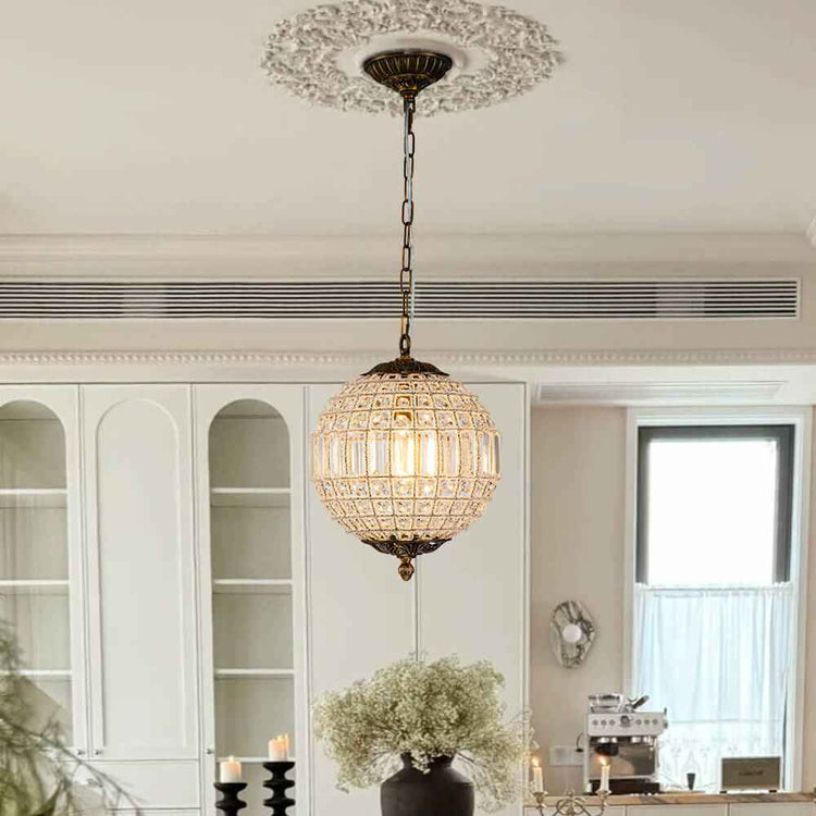 Lustre Cristal Moderne Français Sphère