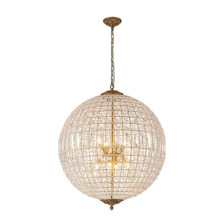 Lustre Cristal Moderne Français Sphère