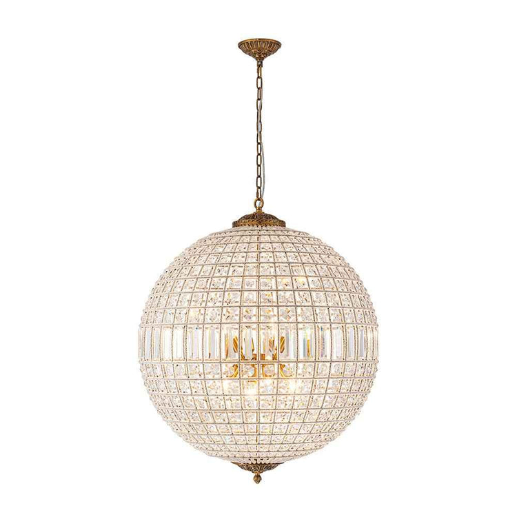 Lustre Cristal Moderne Français Sphère