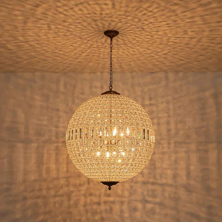 Lustre Cristal Moderne Français Sphère