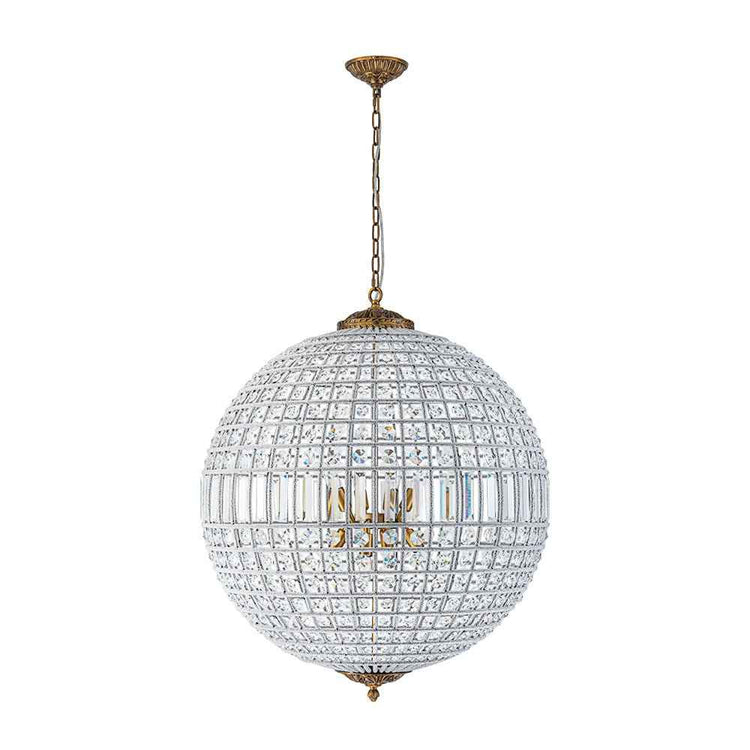 Lustre Cristal Moderne Français Sphère