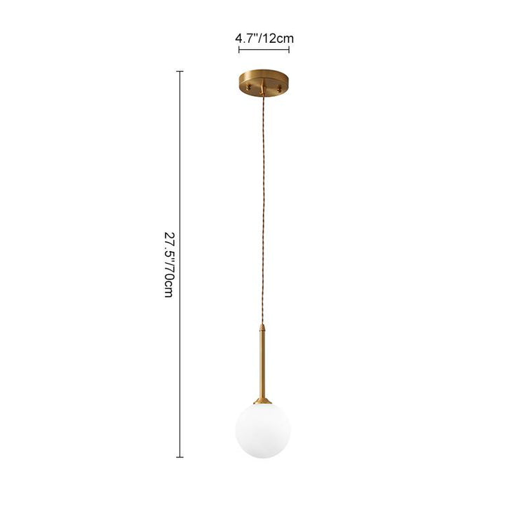 Suspension Salle à Manger Globe en Verre 12 cm