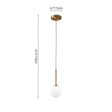 Suspension Salle à Manger Globe en Verre 12 cm