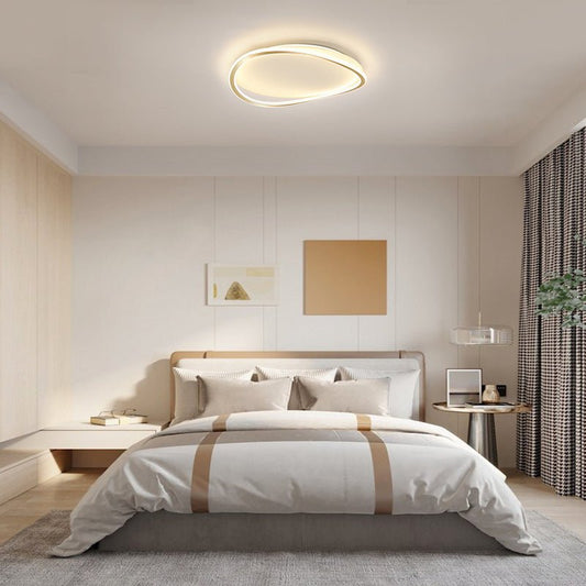 Plafonnier LED Géométrique Rond en Warm Blanc pour Cuisine