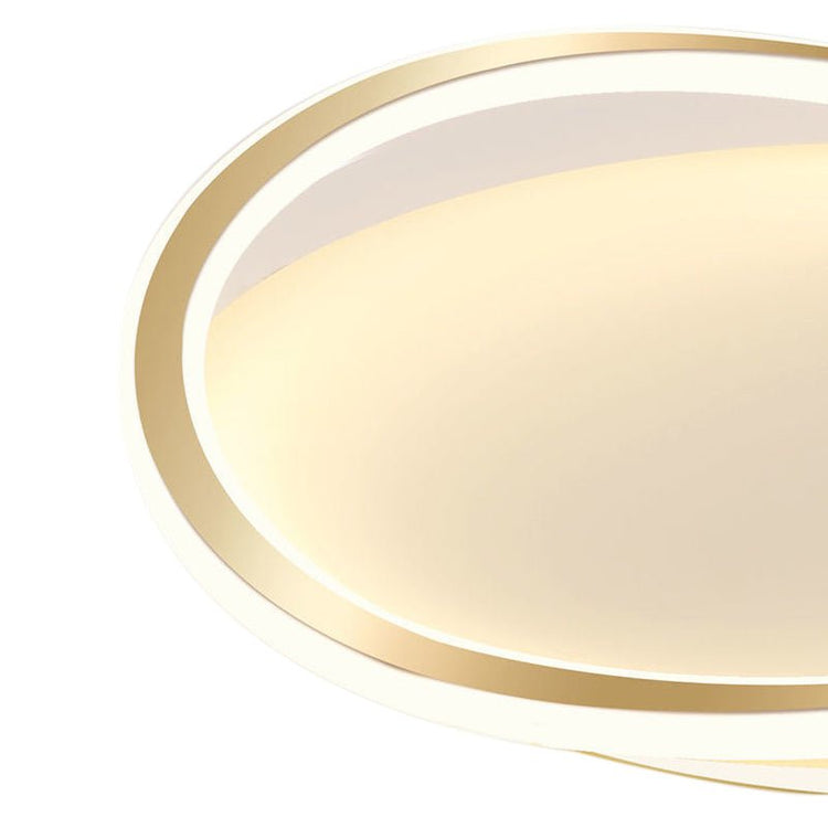 Plafonnier LED Géométrique Rond en Warm Blanc pour Cuisine