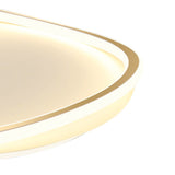 Plafonnier LED Géométrique Rond en Warm Blanc pour Cuisine