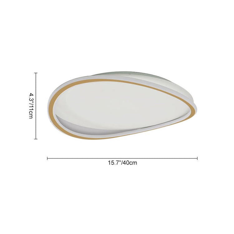 Plafonnier LED Géométrique Rond en Warm Blanc pour Cuisine