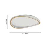 Plafonnier LED Géométrique Rond en Warm Blanc pour Cuisine