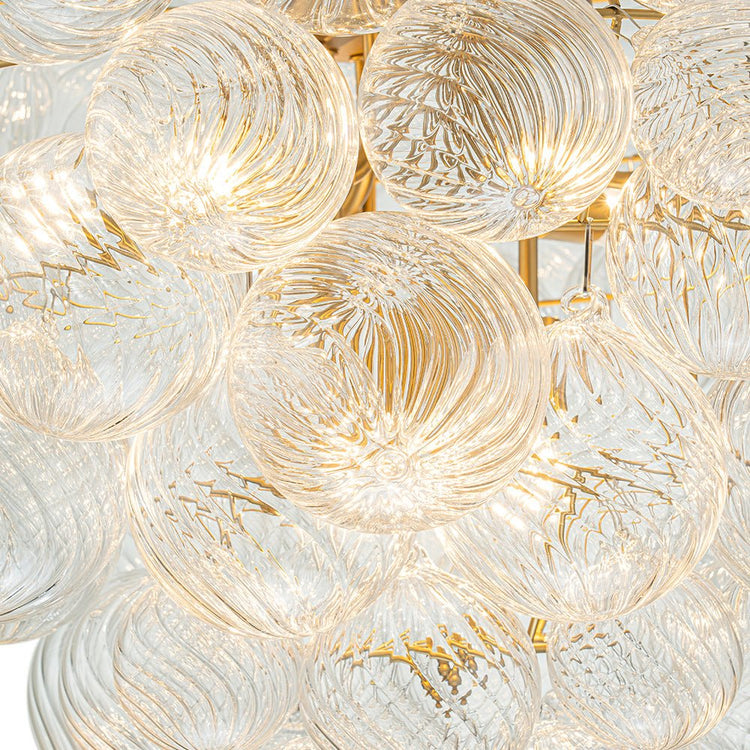 Lustre Salon Boule en Verre 70 cm Modèle 2
