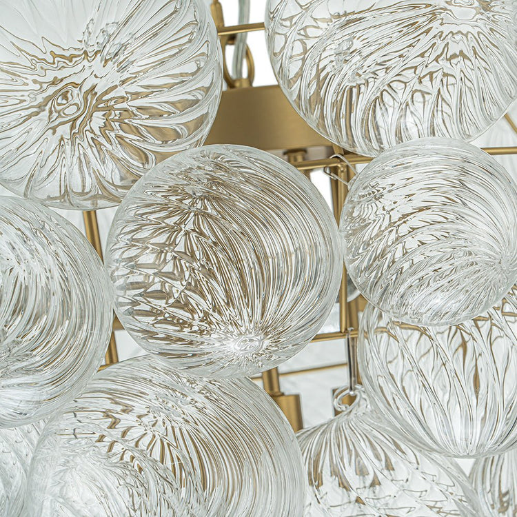 Lustre Salon Boule en Verre 70 cm Modèle 2