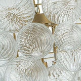 Lustre Salon Boule en Verre 70 cm Modèle 2