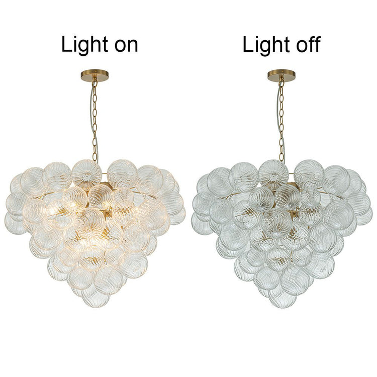 Lustre Salon Boule en Verre 70 cm Modèle 2