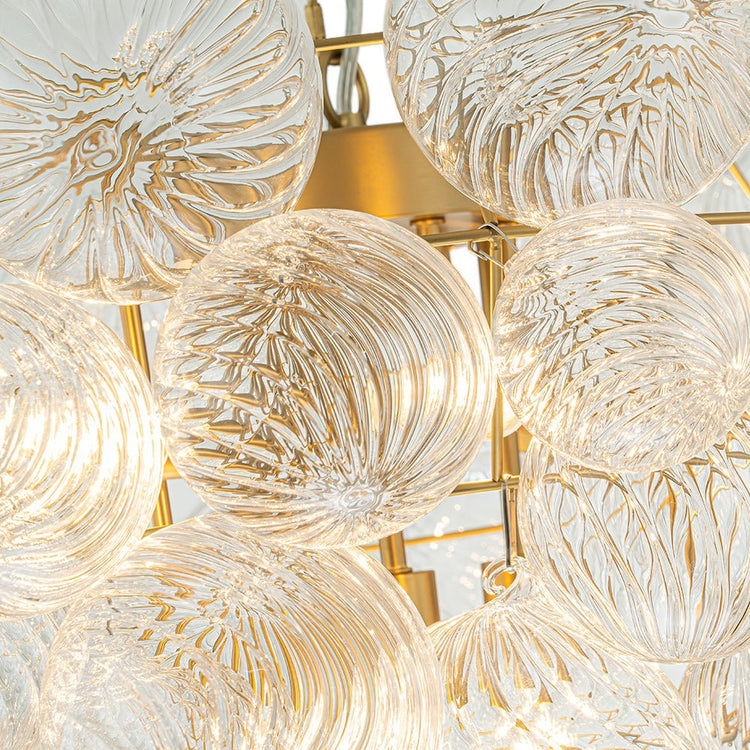 Lustre Salon Boule en Verre 70 cm Modèle 2