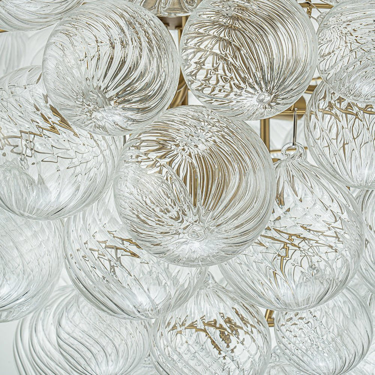 Lustre Salon Boule en Verre 70 cm Modèle 2