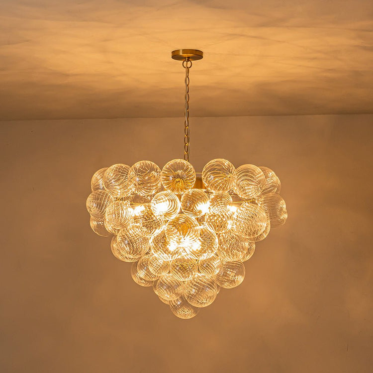 Lustre Salon Boule en Verre 70 cm Modèle 2