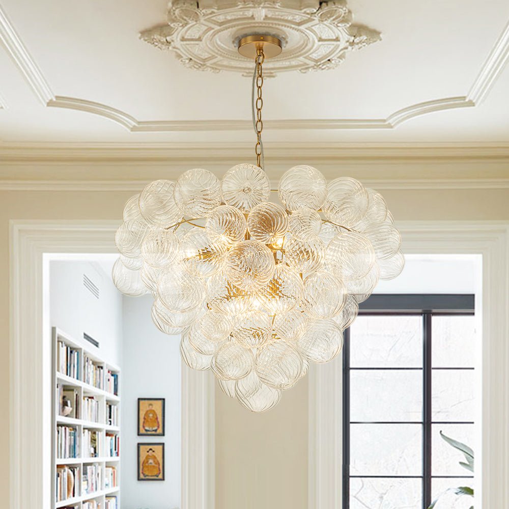 Lustre Salon Boule en Verre 70 cm Modèle 2
