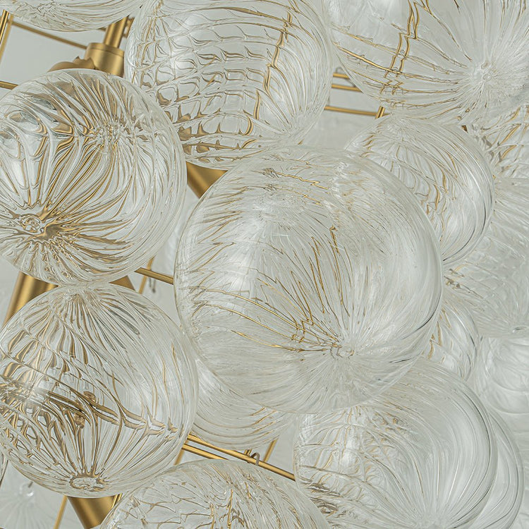 Lustre Salon Boule en Verre 93 cm