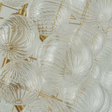 Lustre Salon Boule en Verre 93 cm