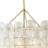 Lustre Salon Boule en Verre 93 cm