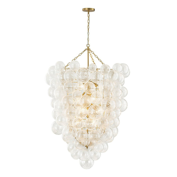 Lustre Salon Boule en Verre 93 cm