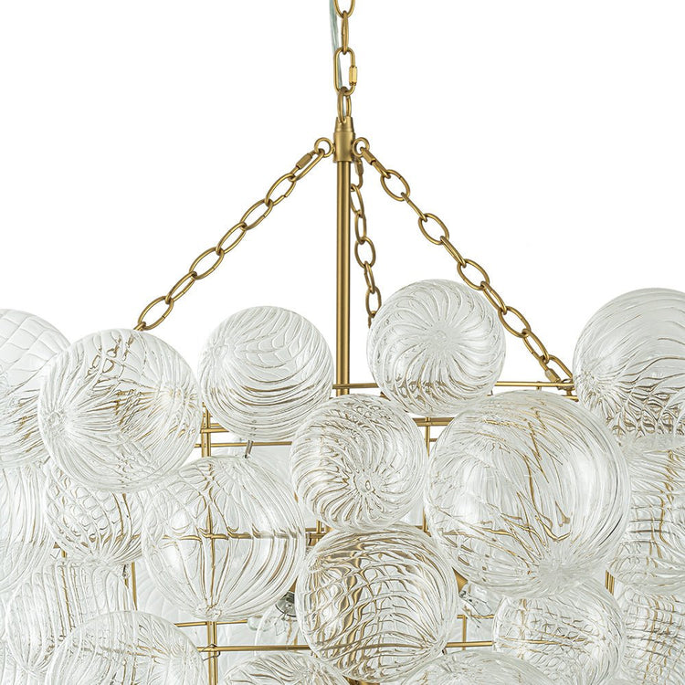 Lustre Salon Boule en Verre 93 cm