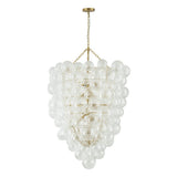 Lustre Salon Boule en Verre 93 cm