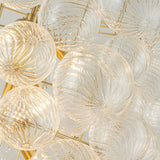 Lustre Salon Boule en Verre 93 cm