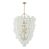 Lustre Salon Boule en Verre 93 cm