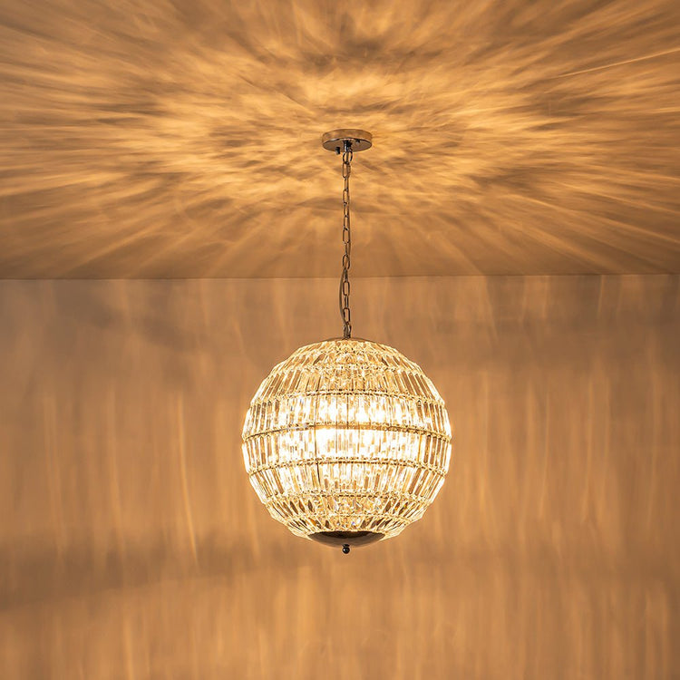 Lustre Salon Sphère en Cristal 50 cm