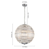 Lustre Salon Sphère en Cristal 50 cm