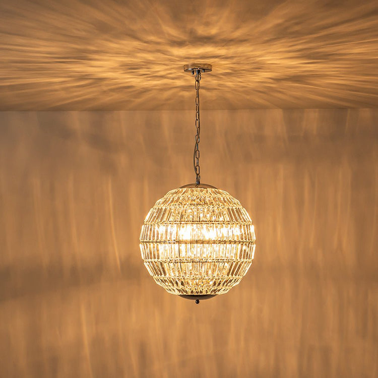 Lustre Salon Sphère en Cristal 50 cm