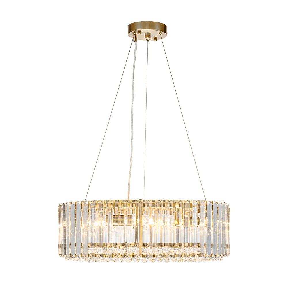 Lustre Cristal Moderne Glamour Rond pour Salon